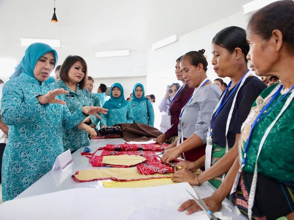 Ketum TP PKK Dorong UMKM di PLBN Motaain Naik Kelas