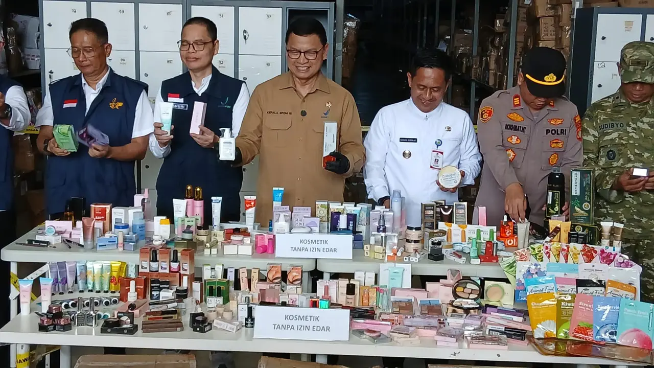 BPOM Tindak Kosmetik dan Skincare Impor Ilegal Tangerang